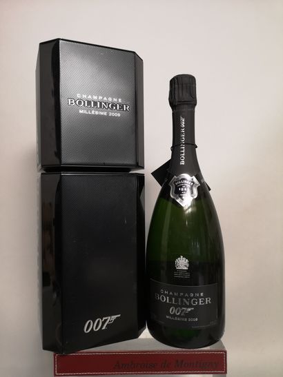 null 1 bottle CHAMPAGNE - BOLLINGER Limited edition box JAMES BOND - 007 "Dressed...