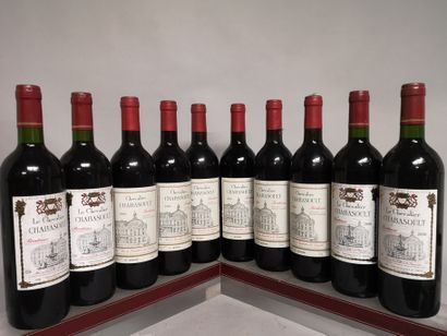 null 10 bouteilles BORDEAUX "Le CHEVALIER CHABASOULT" - 6 de 1999 et 4 de 2000