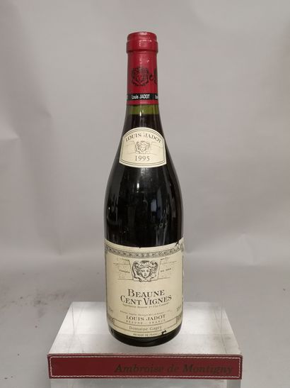  1 bouteille BEAUNE 1er Cru "Cent Vignes" - Louis JADOT 1995 
Etiquette légèrement...
