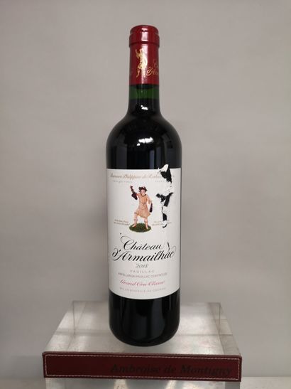 null 1 bouteille Château D'ARMAILHAC - 5e Gcc Pauillac 2018 

Etiquette abîmée.