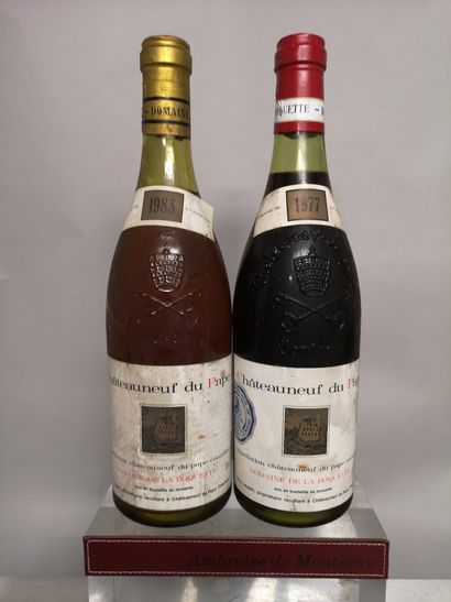 null 2 bouteilles CHÂTEAUNEUF du PAPE - Domaine de La ROQUETTE 

Un blanc 1983 et...