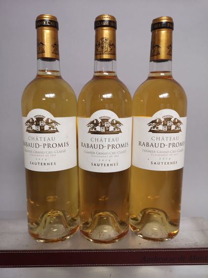 null 3 bottles Château RABAUD PROMIS - 1st Cc Sauternes 2014