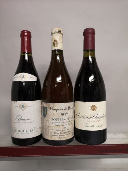 null 3 bouteilles BOURGOGNE DIVERS

1 CHARMES CHAMBERTIN Grand Cru 1996 - ROUGEOT...