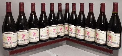  12 bouteilles TOURAINE AMBOISE "Cuvée François 1er" - J. J. MANGEANT 2001 A VENDRE...