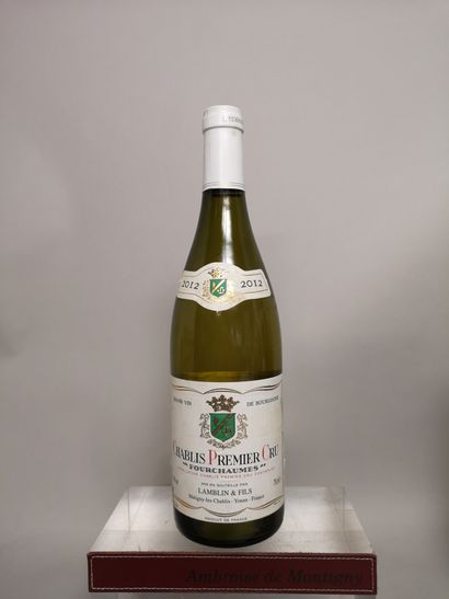 null 1 bottle CHABLIS 1er Cru "Fourchaumes" - LAMBLIN & Fils 2012 

Label very slightly...