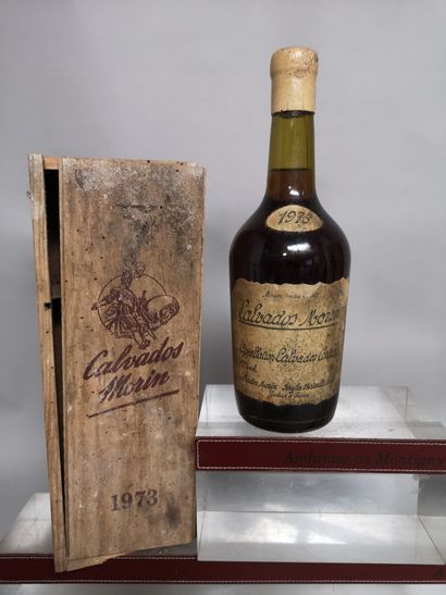  1 bouteille 70cl CALVADOS - MORIN 1973 
Etiquette tachée.