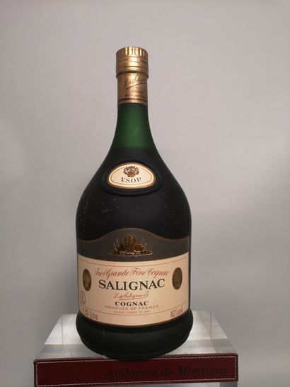 null 1 magnum COGNAC SALIGNAC Très grande Fine Champagne V.S.O.P. Années 80