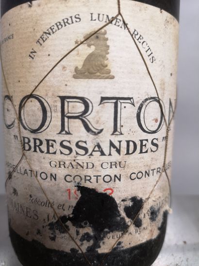 null 1 bouteille CORTON Grand Cru "Bressandes" - JABOULET VERCHERRE 1982 

Etiquette...