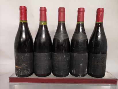 null 5 bottles CHARMES CHAMBERTIN Grand Cru - Dominique GALLOIS 1992 

Faded labels,...