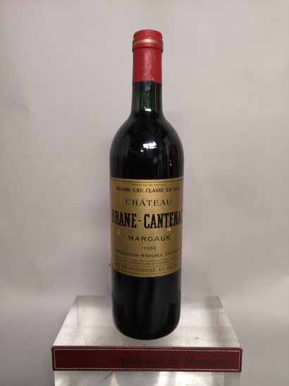 null 1 bouteille Château BRANE CANTENAC - 2e GCC Margaux 1984 

Etiquette légèrement...