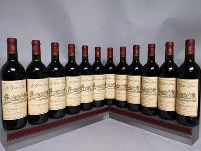 null 12 bouteilles Château LA GRACE DIEU - Saint Emilion Grand Cru 1989 En caisse...