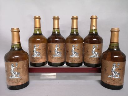 null 6 bottles ARBOIS VIN JAUNE - Henri Maire 1986 

Labels slightly stained and...