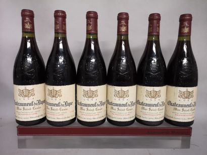 null 6 bouteilles CHÂTEAUNEUF du PAPE "Mas Saint Louis" - L. GENIEST 1994 

Etiquettes...
