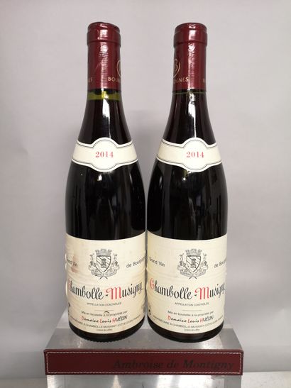 null 2 bottles CHAMBOLLE MUSIGNY - Domaine Louis HUELIN 2014 

Label slightly stained...