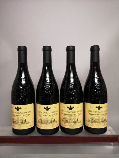 null 4 bottles CHATEAUNEUF DU PAPE - Châteu des Fines Roches 2018