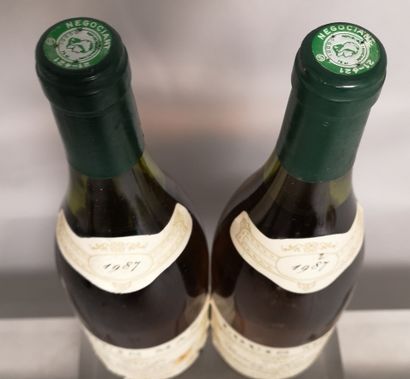 null 2 bouteilles CROITS BATARD MONTRACHET Grand Cru - Louis MAX 1987 

Etiquettes...