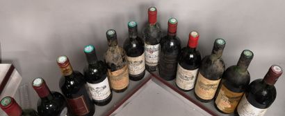 null 12 bouteilles BORDEAUX DIVERS Années 80 A VENDRE EN L'ETAT