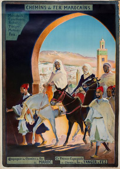 Maurice ROMBERG DE VAUCORBEIL (1861/62- 1943) Chemins de Fer Marocains, Compagnie...