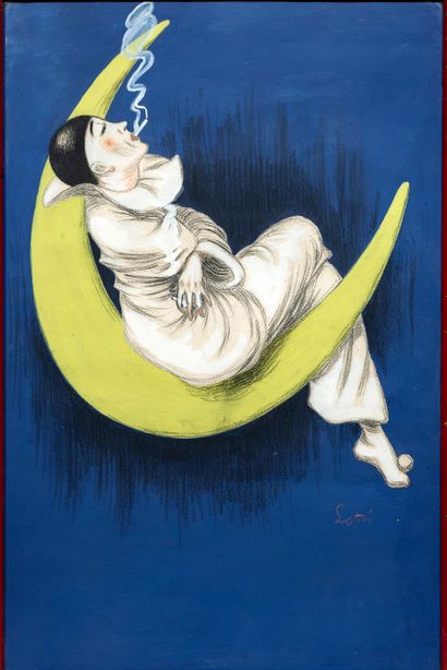 BETTO LOTTI (1894-1977) Pierrot et Colombine
Suite de deux gouaches sur papier
Signées...