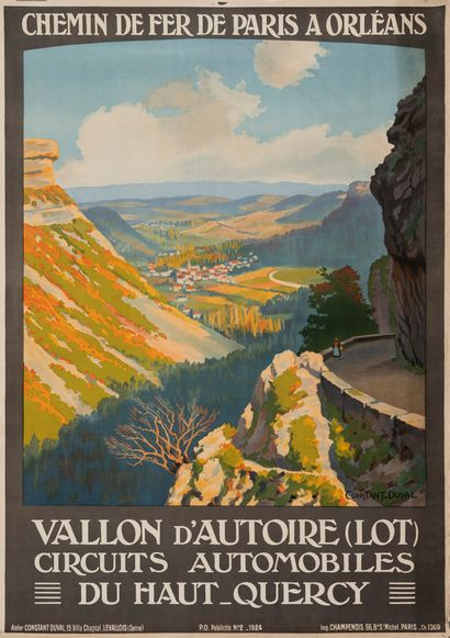 Constant Léon DUVAL (1877-1956) Vallon d'Autoire (Lot)
Circuits automobiles du Haut-...