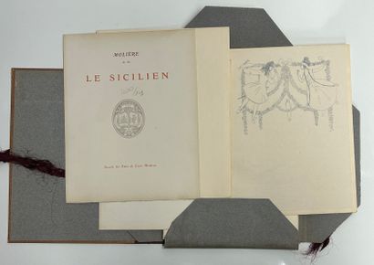 null MOLIÈRE. [DRÉSA]. Le Sicilien. Paris, Société des Amis du Livre Moderne. 1 vol....