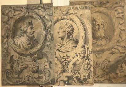 null Ensemble de gravures diverses dont gravures XVIIIè siècle (marges coupées, piqures)...