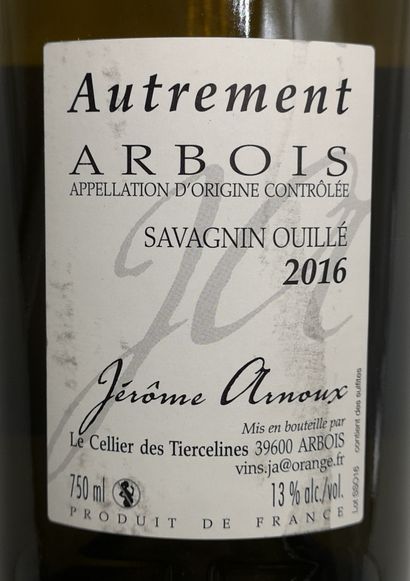 null 6 bouteilles Arbois Savagnin Ouillé "Autrement" 2016 Jérôme Arnoux Jura