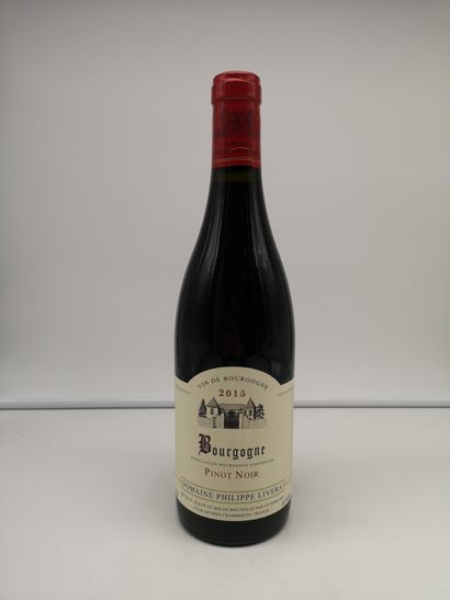 12 bouteilles Bourgogne Pinot Rouge 2015...