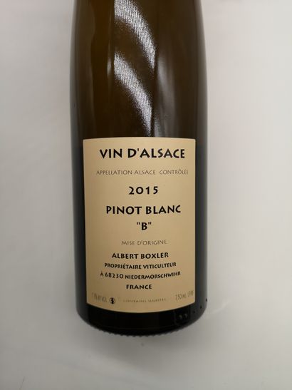 null 12 bouteilles Albert Boxler Pinot Blanc 2015 Alsace