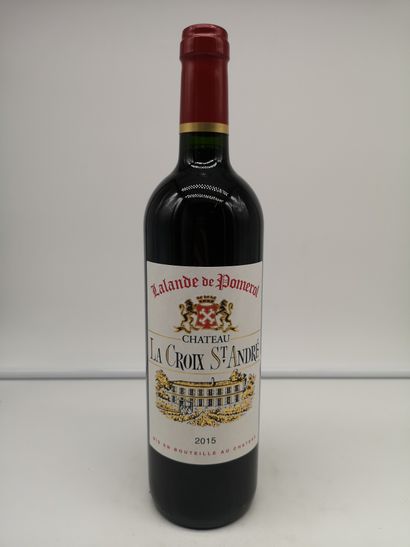 12 bottles Château La Croix St André 2015...