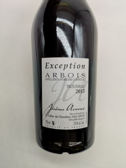 null 12 bouteilles Arbois Trousseau "Exception" 2015 Jérôme Arnoux Jura