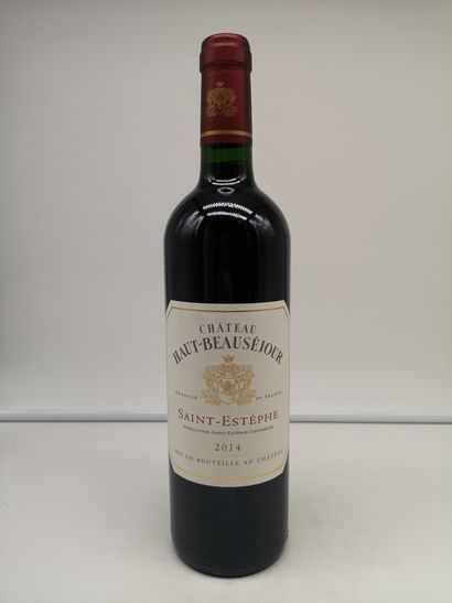 12 bouteilles Château Haut-Beauséjour 2014...