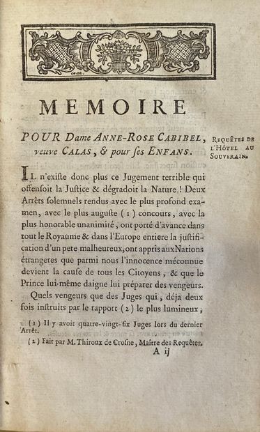 null [PROTESTANTISME] AFFAIRE CALAS. 1762 – 1765. 16 plaquettes reliées en 1 vol....