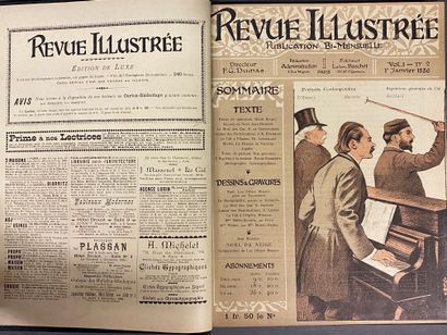 null [ILLUSTRATED MAGAZINE]. Set of 84 illustrated covers of the Revue illustrée,...