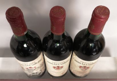 null 3 bouteilles Château CANON LA GAFFELIERE - Grand Cru de Saint Emilion 1992 

Étiquettes...