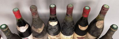 null 8 bouteilles RHONE DIVERS dont 6 CHATEUNEUF du PAPE Années 1960-1970 A VENDRE...