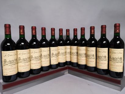 null 12 bottles Château LA GRACE DIEU - Saint Emilion Grand Cru 1989 In wooden case....