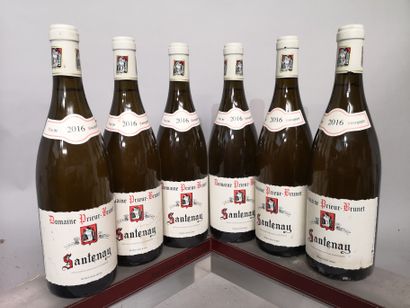 null 6 bottles SANTENAY White - Domaine PRIEUR BRUNET 2016 

Slightly stained la...