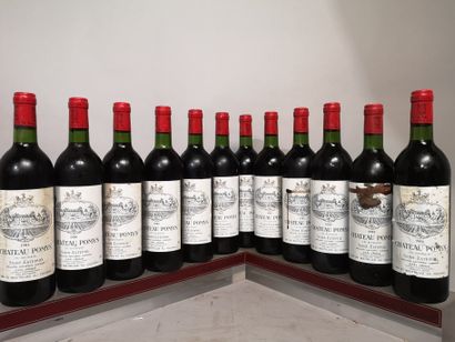 null 12 bouteilles Château POMYS - Saint Estèphe 1982 

Étiquettes légèrement tachées...