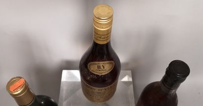 null 3 bouteilles COGNAC DIVERS 

1 Fine COGNAC COURCEL et 1 Fine COGNAC ROCHEBOIS...