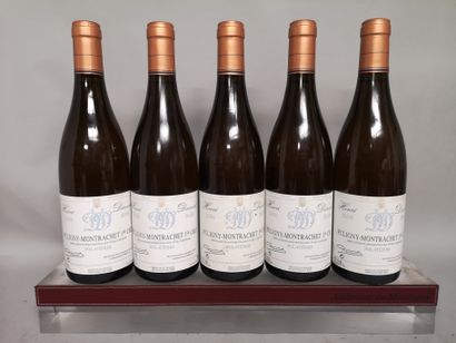 null 5 bouteilles PULIGNY MONTRACHET 1er cru "Folatières" - Henri DARNAT 2006 

Étiquettes...