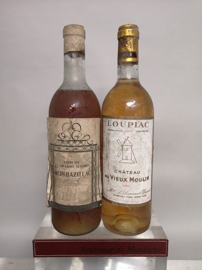 null 2 bouteilles VINS LIQUOREUX A VENDRE EN L'ETAT

1 Loupiac 1988 et 1 Monbazillac...