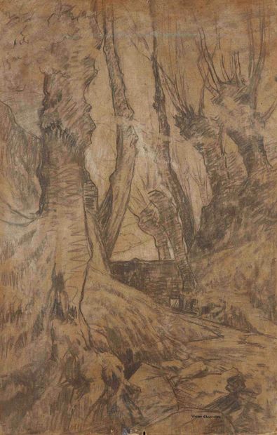null Victor CHARRETON (1864-1936)

Etude d'arbres

Fusain sur carton et rehaut de...