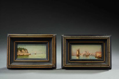 null Michel WILLENICH (1827-1891), 

Pair of marine

Two oils on panel signed on...