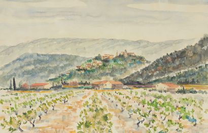 null French school of the XXth century

The vines.

Watercolor.