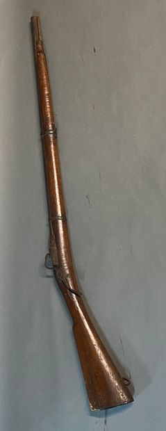 null Small Afghan wick rifle.

Barrel with double register with sides then round.

Wooden...