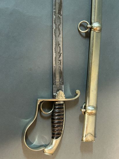null Light cavalry saber.
Pommel in the shape of stick, Blücher guard with ring,...