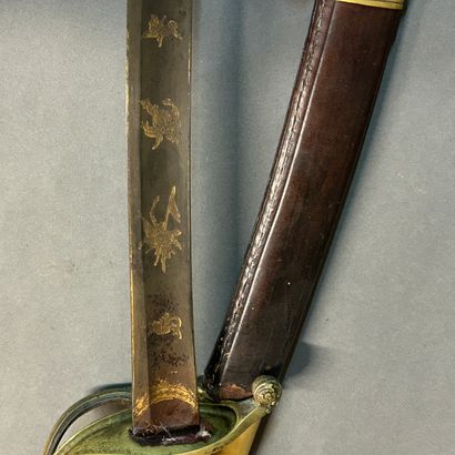 null Infantry officer saber model 1821.
Brass mounting with a branch guard.
Blade...