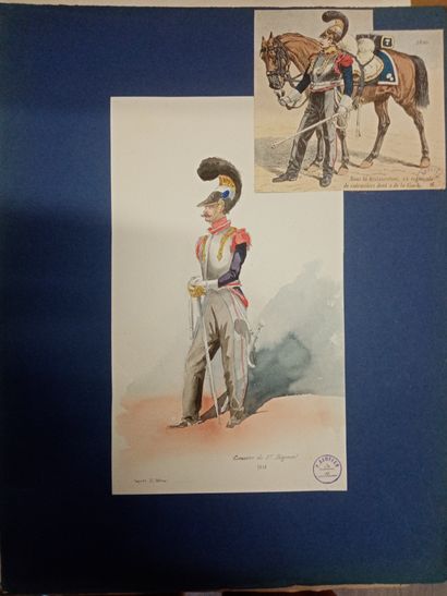 null Cuirassiers
Paul-Kauffer (1870-1941).
Cuirassiers.
Ensemble 25 dessins et aquarelles...