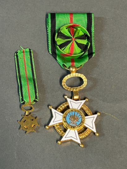 null Cross of merit of the allied combatant and its reduction in gilded bronze.

Diameter...